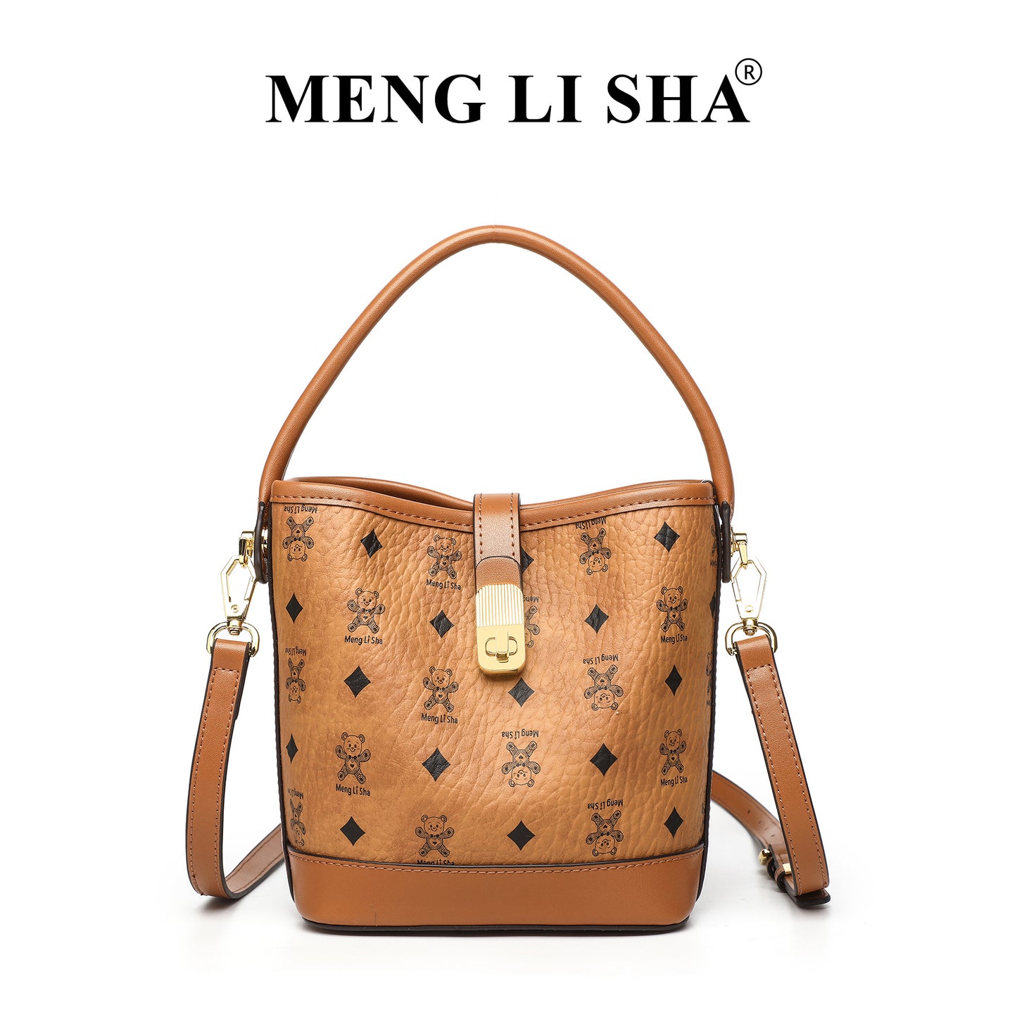 Niche Vintage Fashion Print Cross Body Handbags