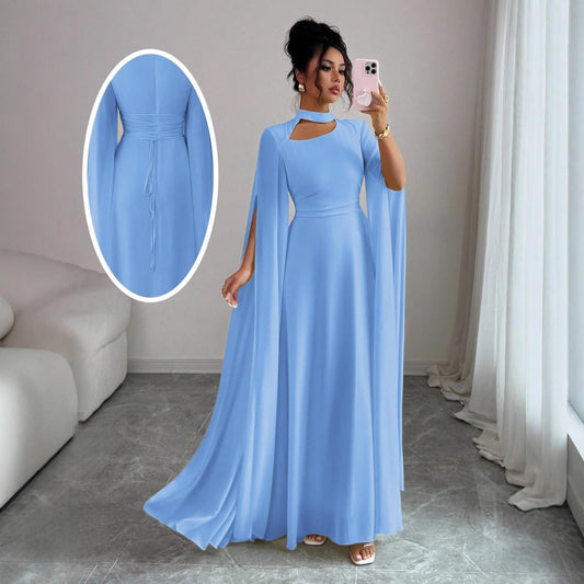 Women's Back Chain Slim Fit Female Party Dresses
