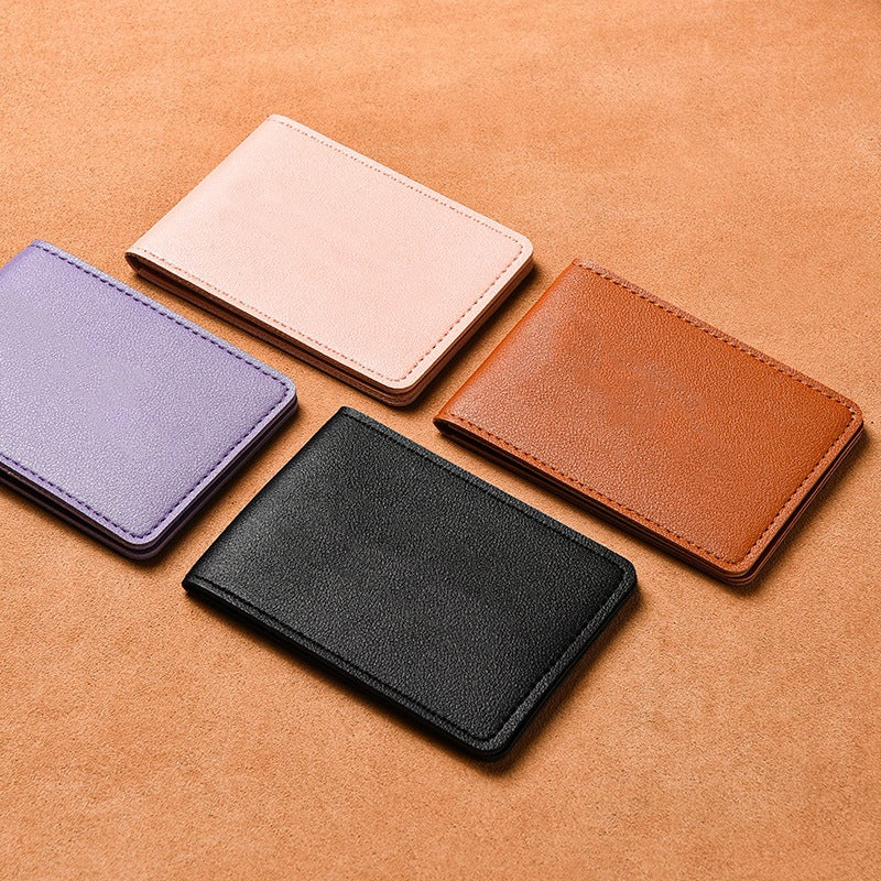 Blank Color Driving License Leather Protective Id Package