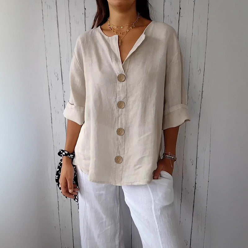 Creative Cool Women's Summer Flyaway Buttons Tops