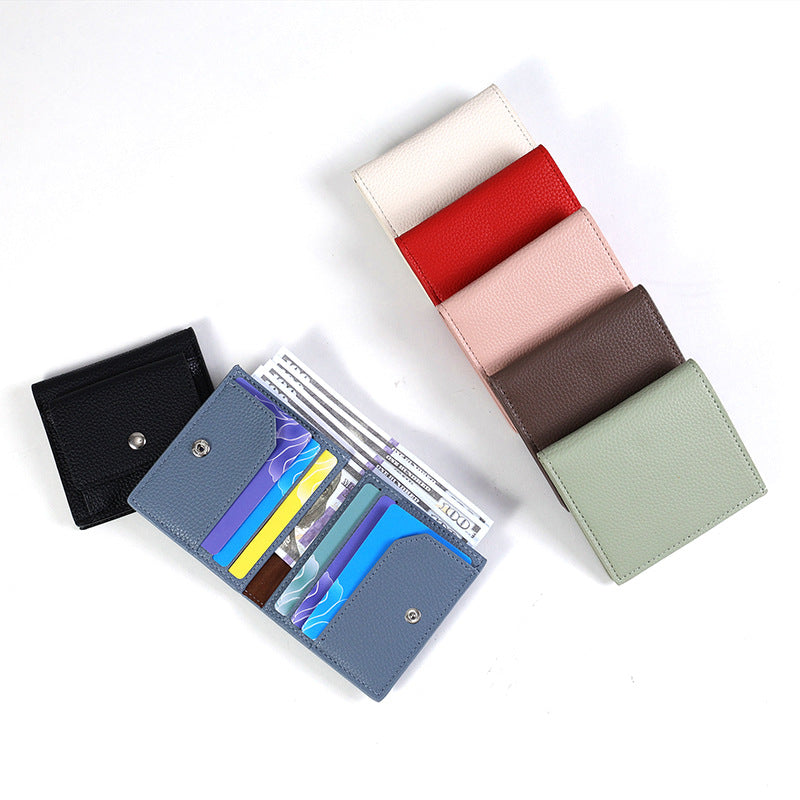 Women's Two-fold High-grade Short Thin Mini Simple Ladies Wallets