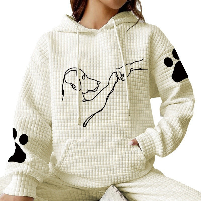 Women's Hooded Long Sleeve Cartoon Print Sweatshirt Women's Sweater, Sweater