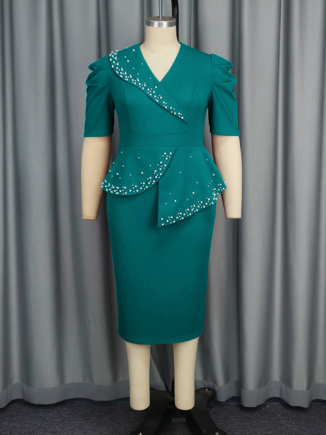 Women's Glamorous Large Ruffled Slimming Dress Dresses
