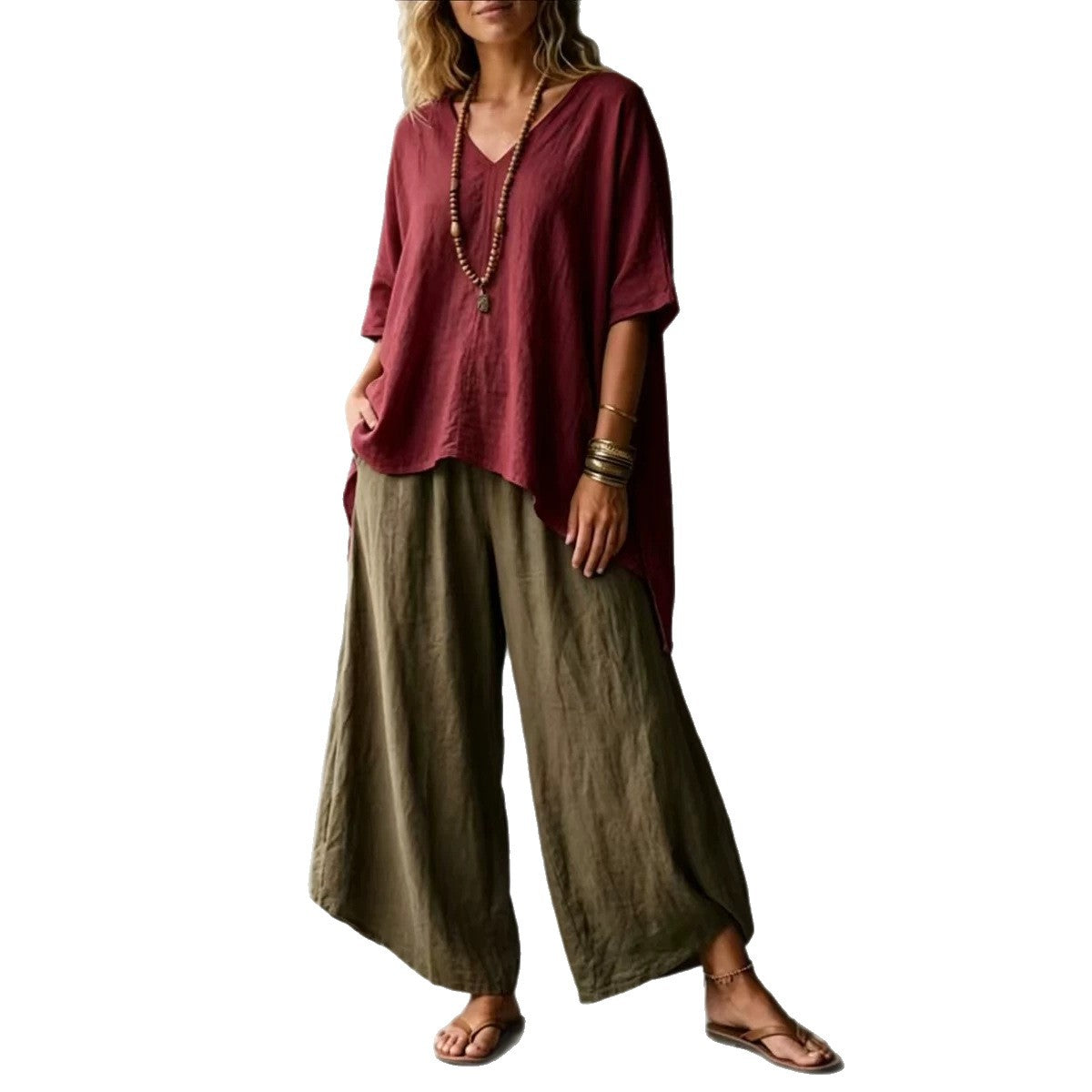 Women's Summer Artistic Casual Loose Holiday Women's T-shirt