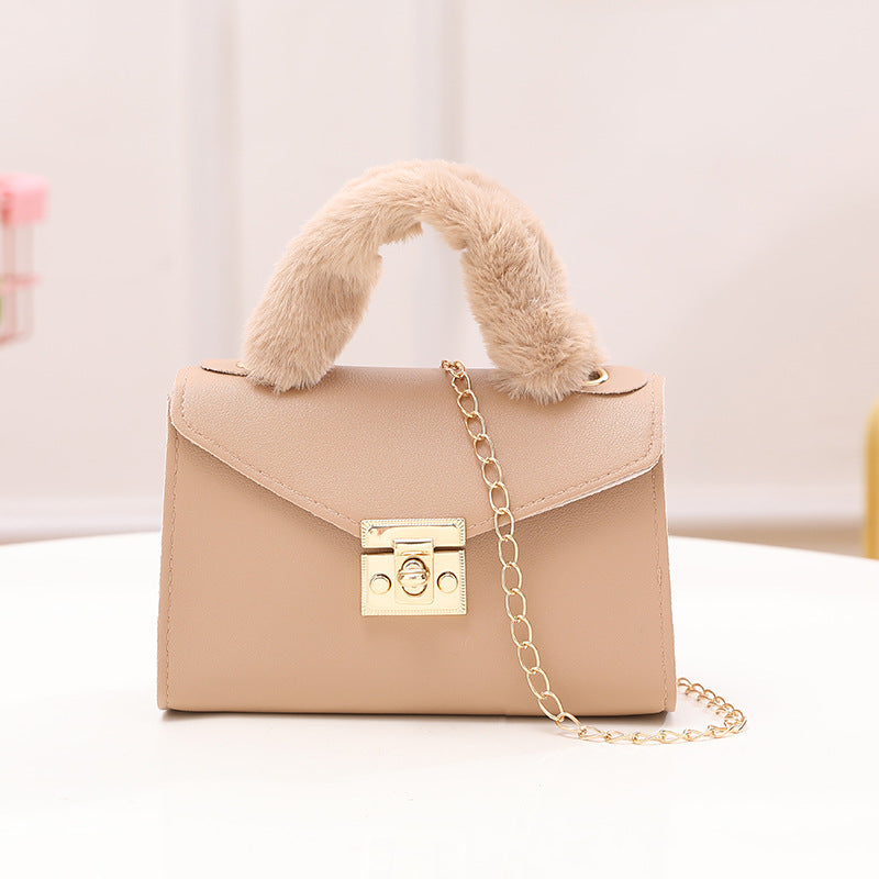 Wrist Korean Style Solid Color Plain Weave Handbags