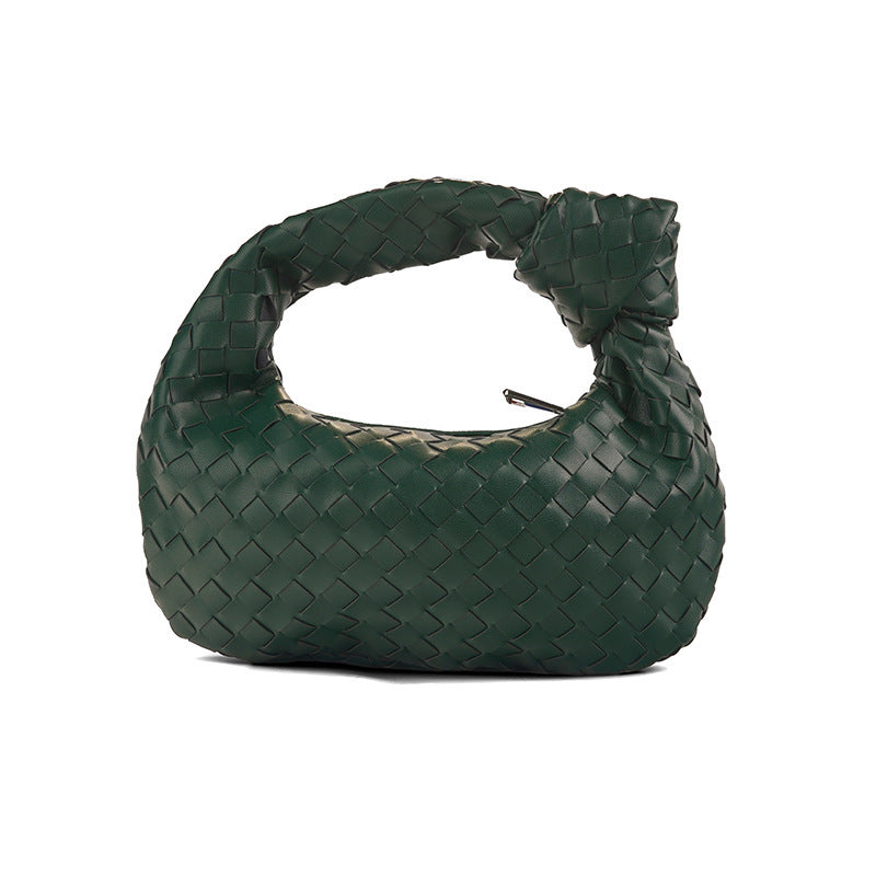 Woven Popular Horn Knotted Portable Underarm Handbags