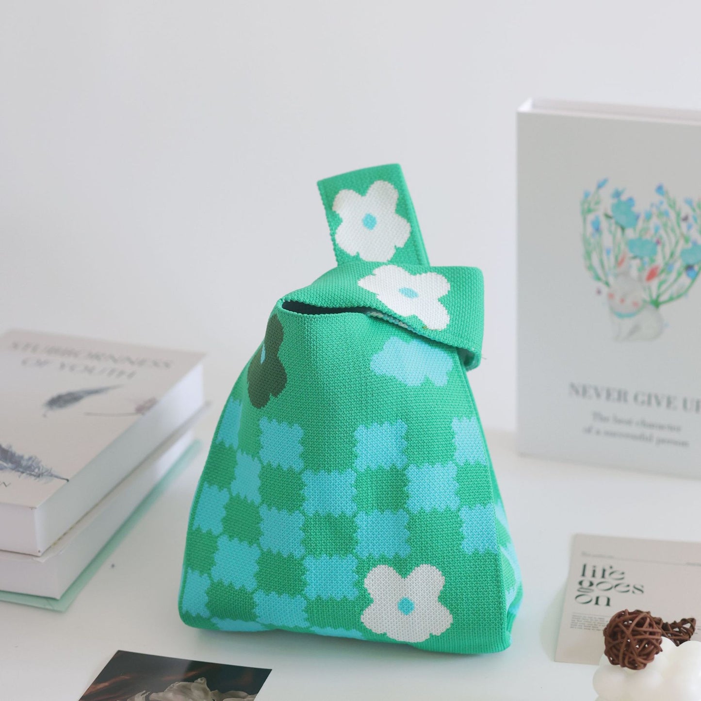 Women's Stylish Knitted Woven Vest Simple Handbags