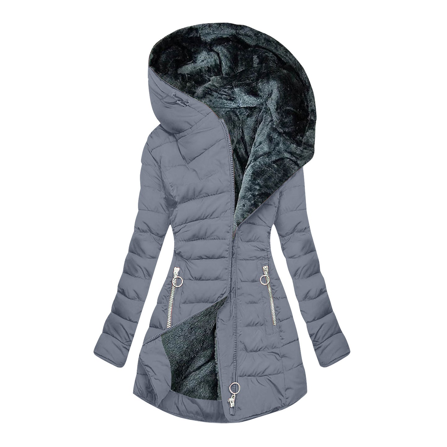 Women's Winter Warm Fur Collar Cotton Clothes Coats