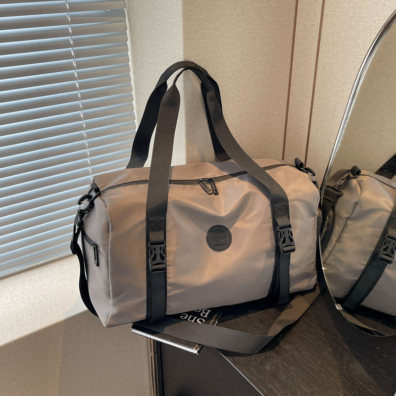 Women's & Men's & Large Capacity Swim Solid Color Simple Travel Bags