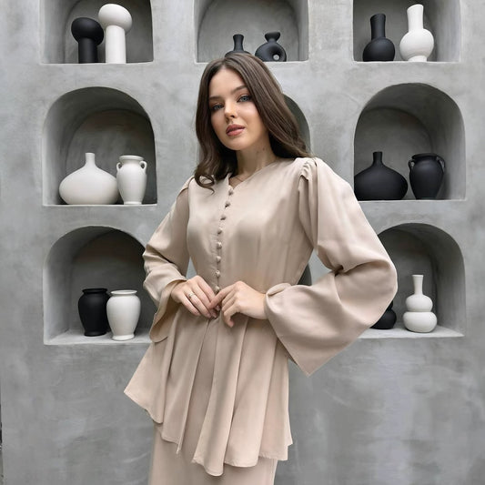 Women's Fashion Elegant Graceful Solid Color Dress Dresses