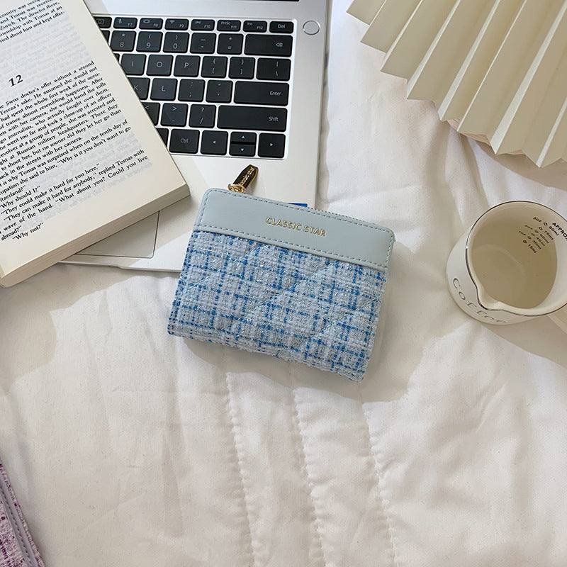 Women's Short Classic Style Large Capacity Solid Ladies Wallets