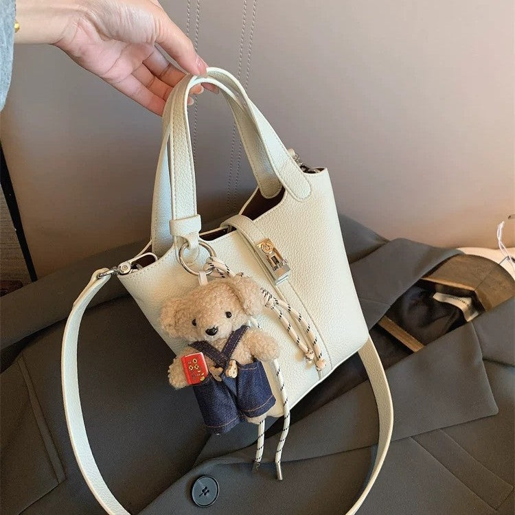 Women's Lychee Pattern Portable Vegetable Basket Summer Bags