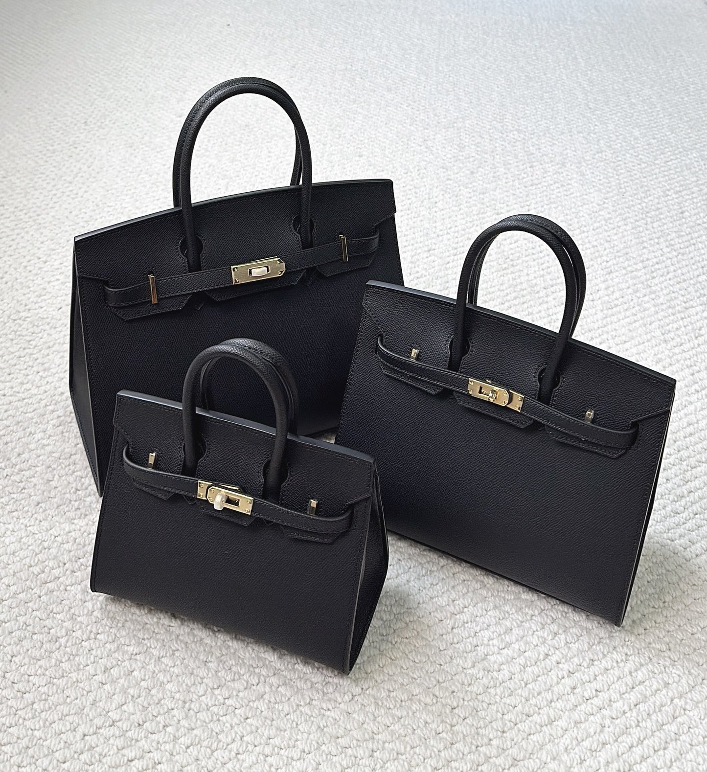 Women's High-grade Genuine Leather Outside Seam Palm Handbags