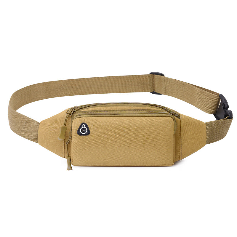 Men's Multifunctional Leisure Canvas Running Mobile Waterproof Bags