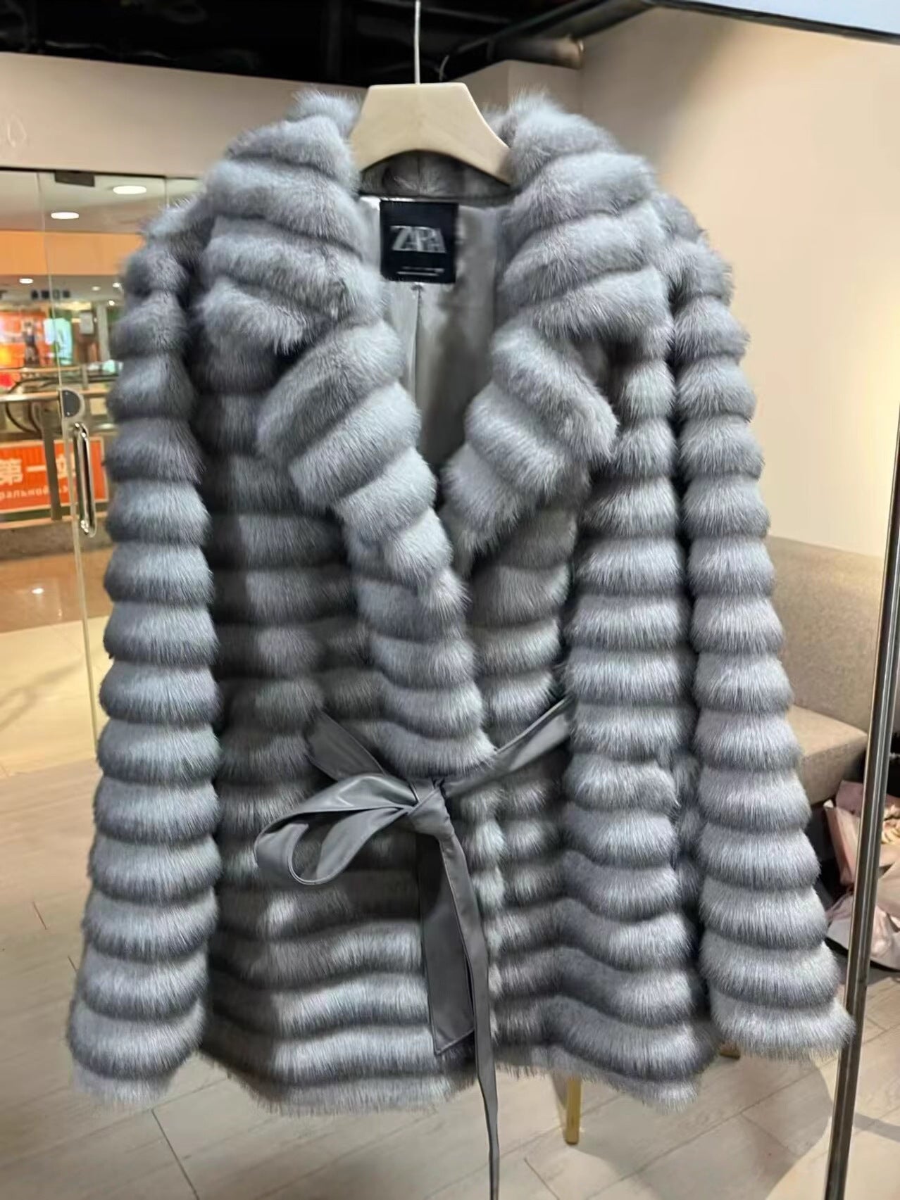 Fashion Tailored Collar Whole Leather Environmental Coats