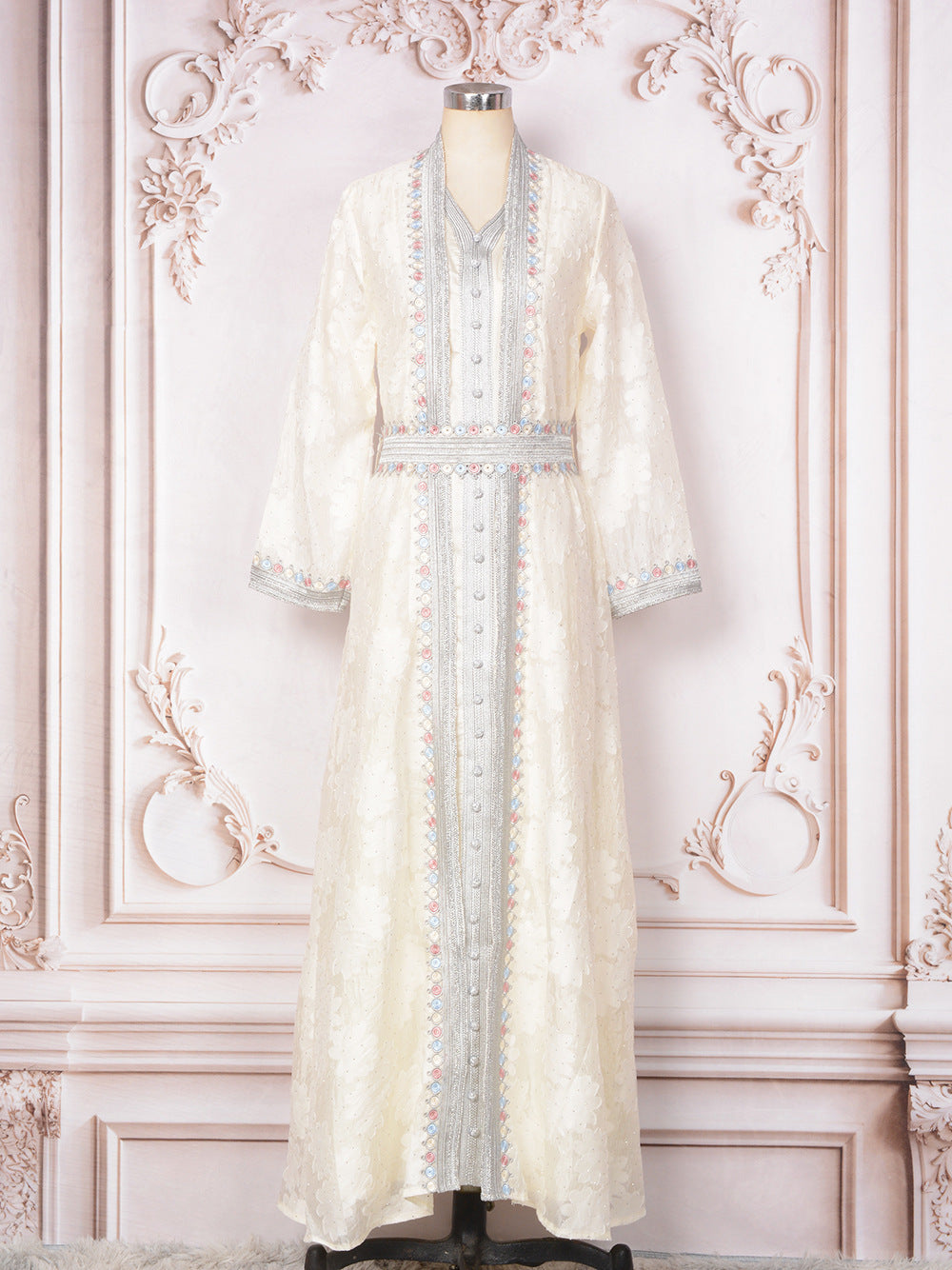 Women's Glamorous Muslim Dress Two-piece Elegant Dresses