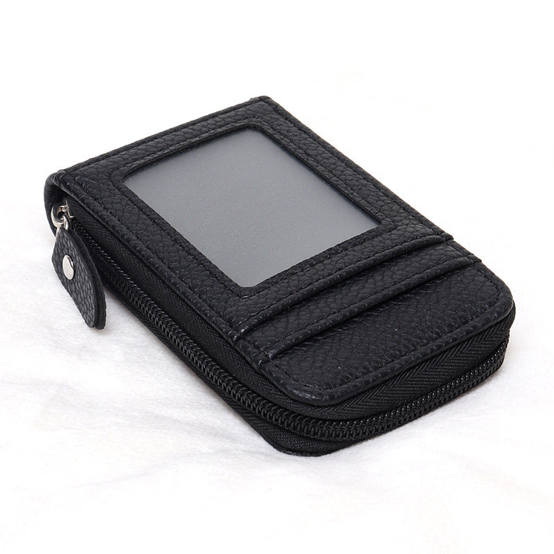 Creative Organ Multifunctional Zipper Vertical Short Card Holder