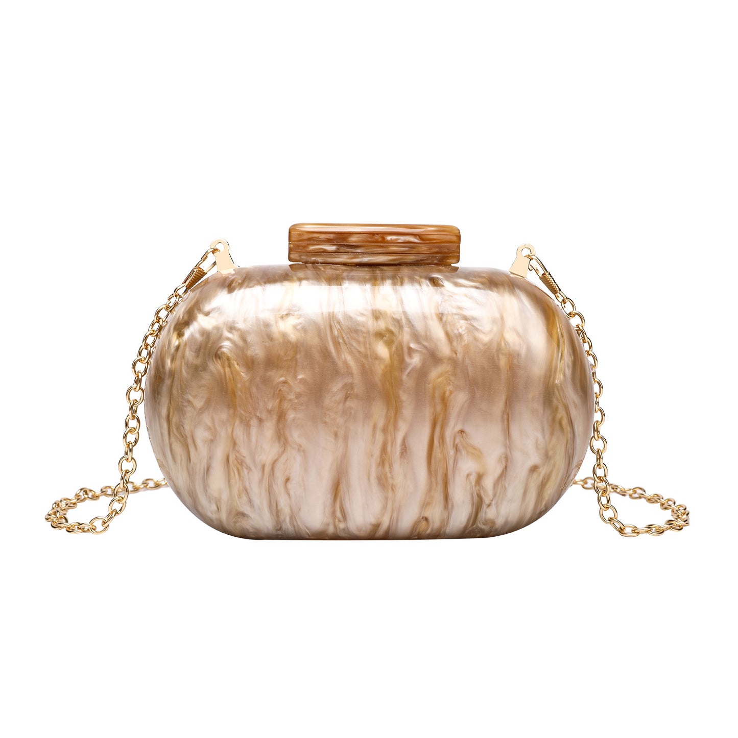 Watercolor Box Banquet Oval Shell Portable Evening Bags