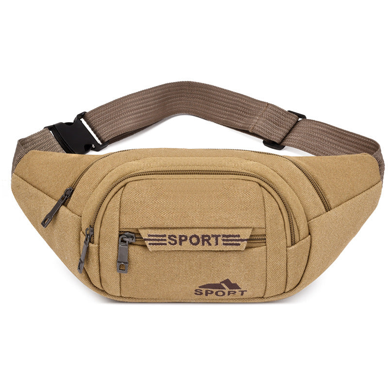 Women's & Men's & Canvas Multifunctional Mobile Construction Site Men's Waist Packs