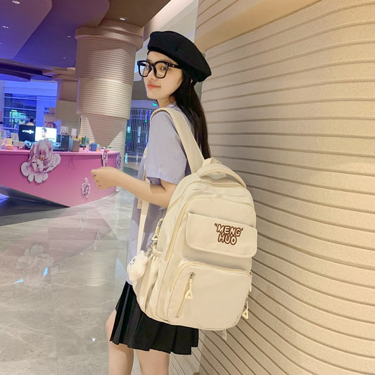 Junior High Korean Spring Large Capacity Backpacks