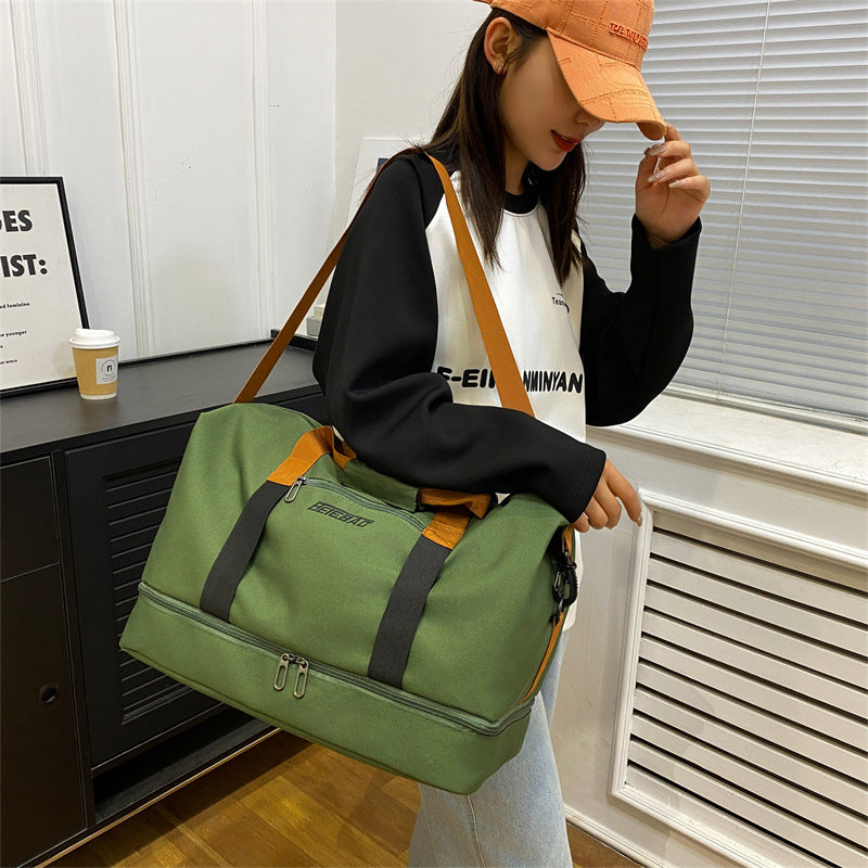 Dry Wet Separation Large Capacity Folding Can Cover Travel Bags