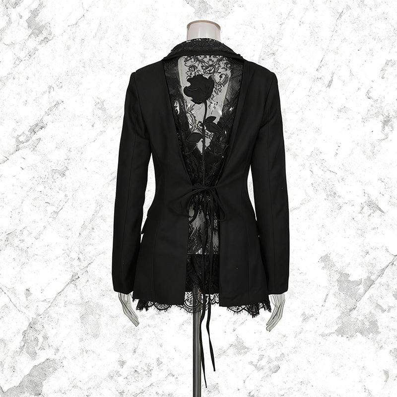 Intellectual Commute Style Small Sexy Hollow Suits