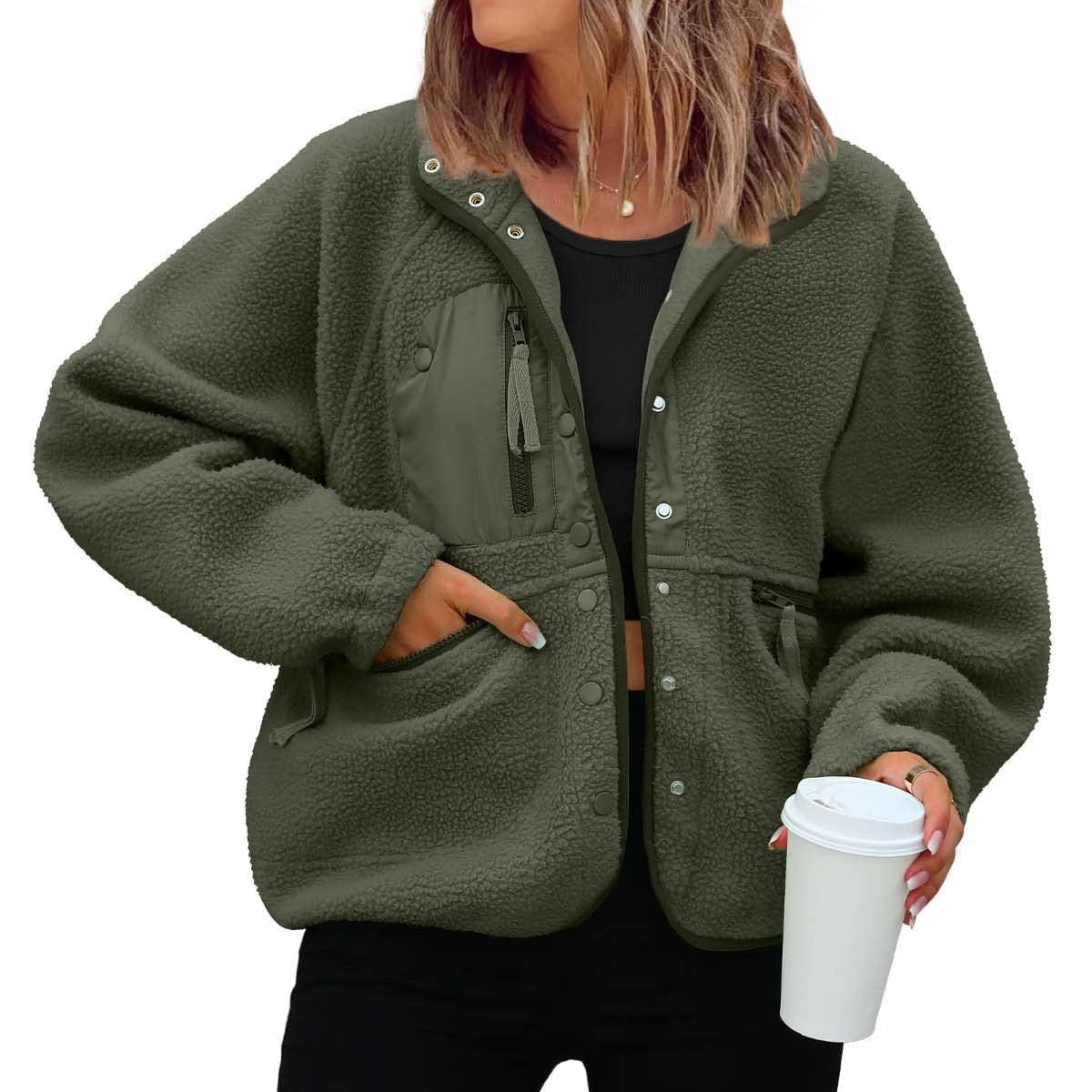 Women's Graceful Polar Fleece Sports Leisure Jackets
