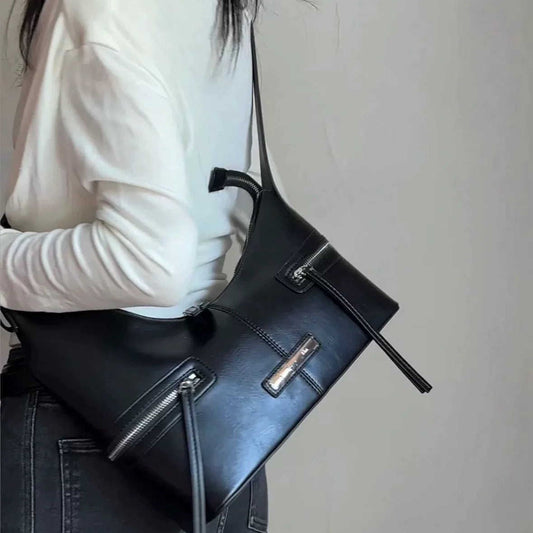 New Adjustable Asymmetric Underarm Niche Retro Bags
