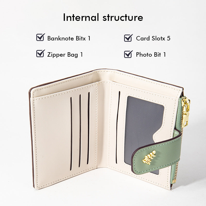 Women's Short Design Fresh High Sense Ladies Wallets