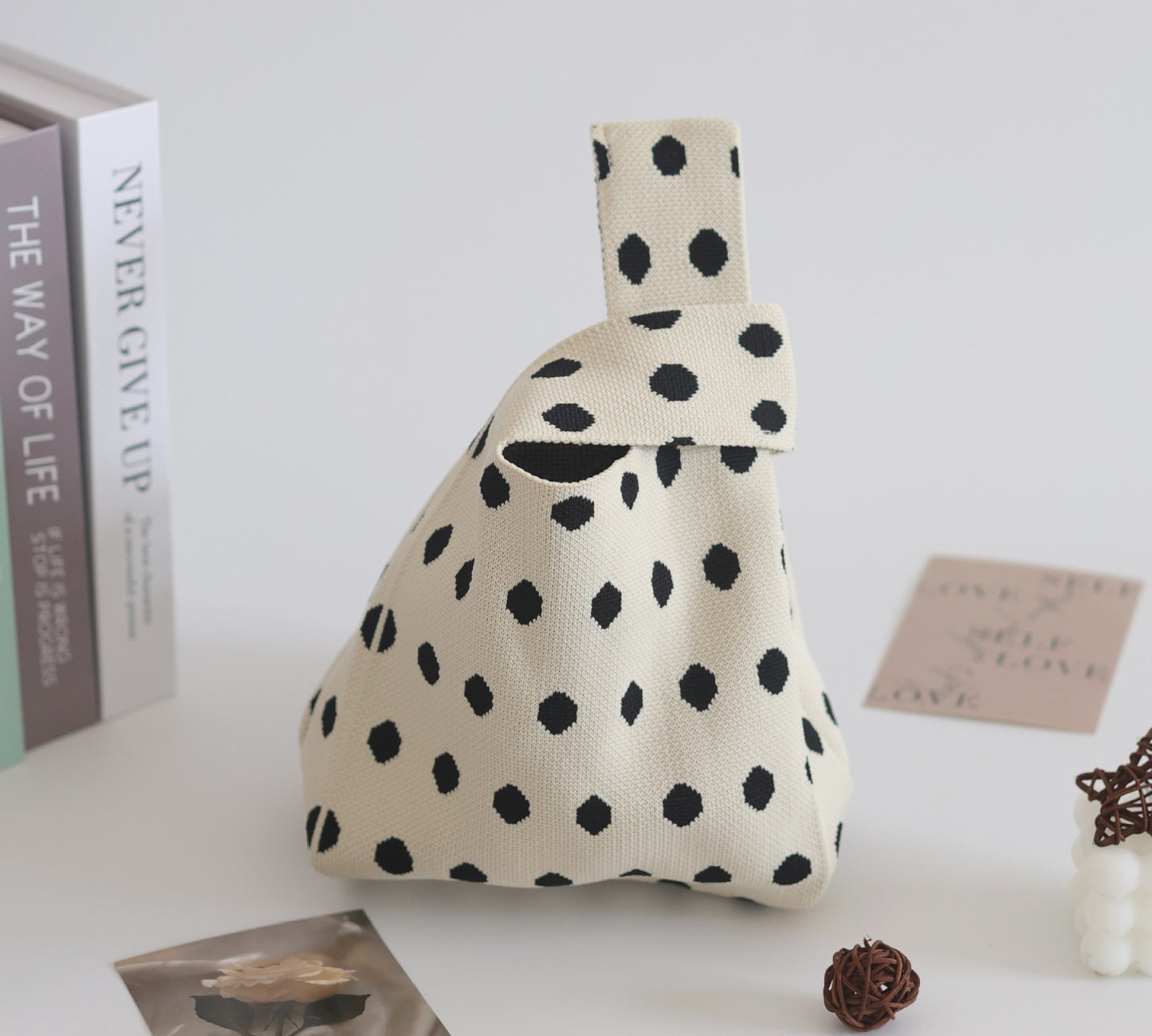 Women's Stylish Knitted Woven Vest Simple Handbags