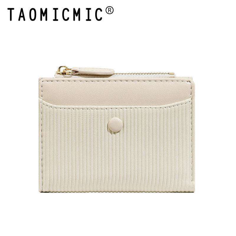 Women's Short High-grade Two-fold Thin Multiple Slots Ladies Wallets