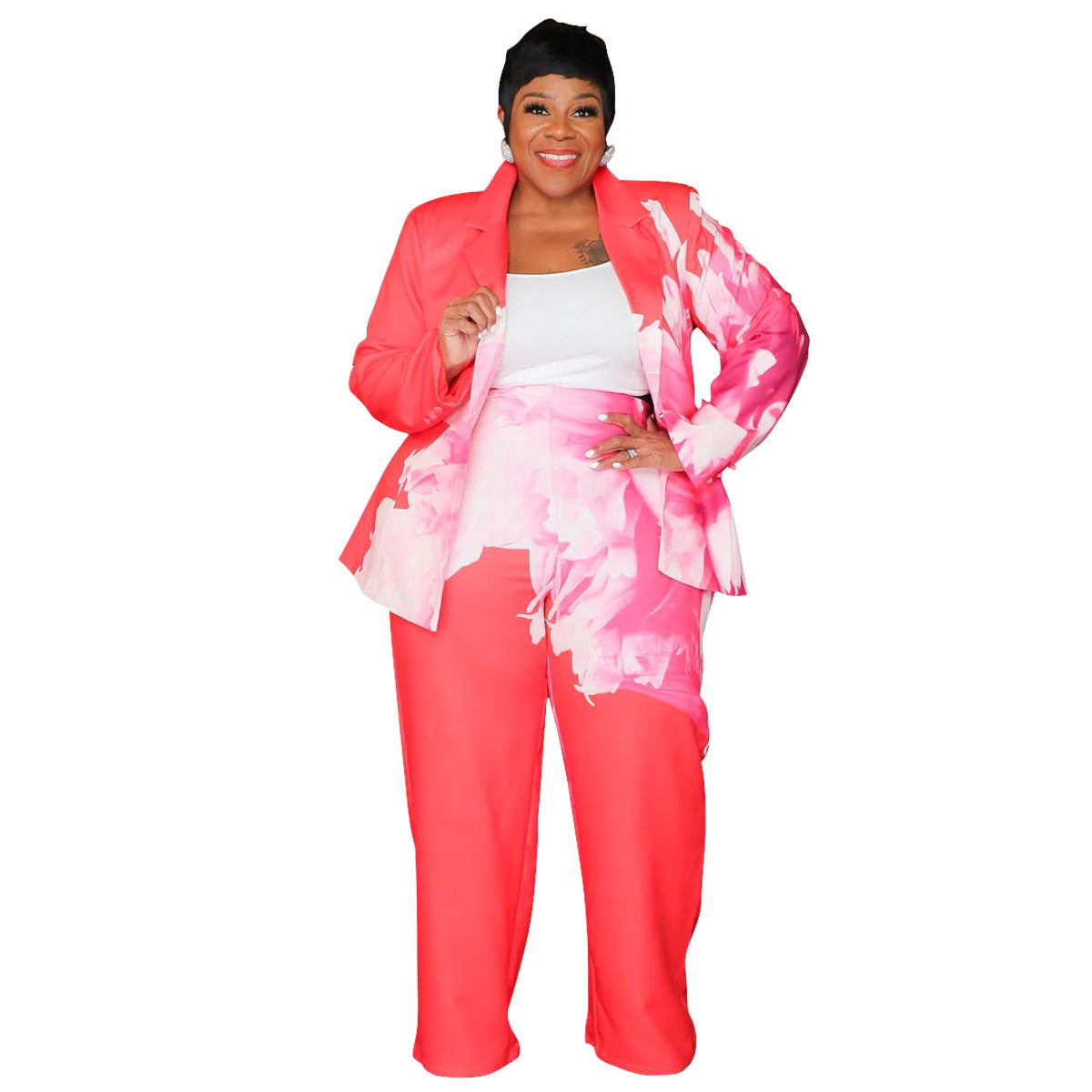 Women's Innovative New Slouchy Printed Casual Suits
