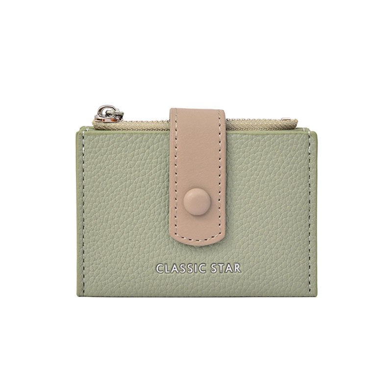 Korean Style Dopamine Color Matching Jump Simple Large Ladies Wallets