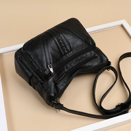 Women's Large Capacity Korean Style Simple Embroidery Shoulder Bags