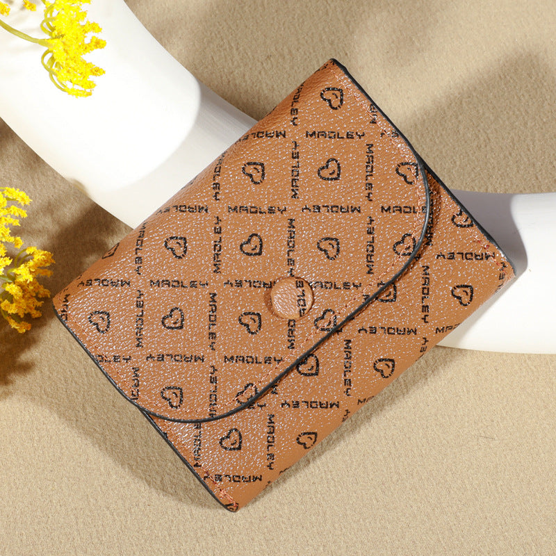 Women's Letter Love Pattern Cloth Clutch Ladies Wallets