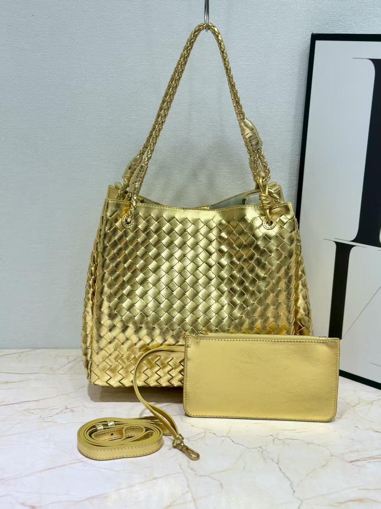 Fashion Woven Large Capacity Parachute Retro Handbags