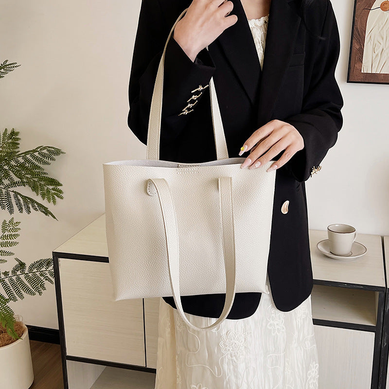 Women's Color Elegant Large Fashionable Capacity Handmade Shoulder Bags