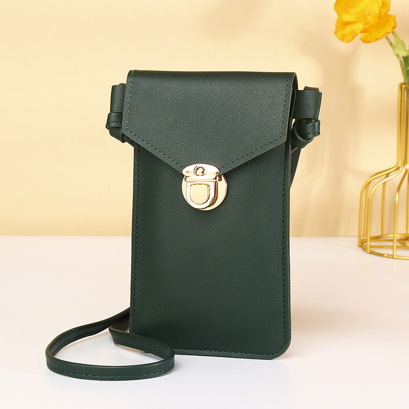 Mobile Transparent Touch Screen Female Retro Phone Bags