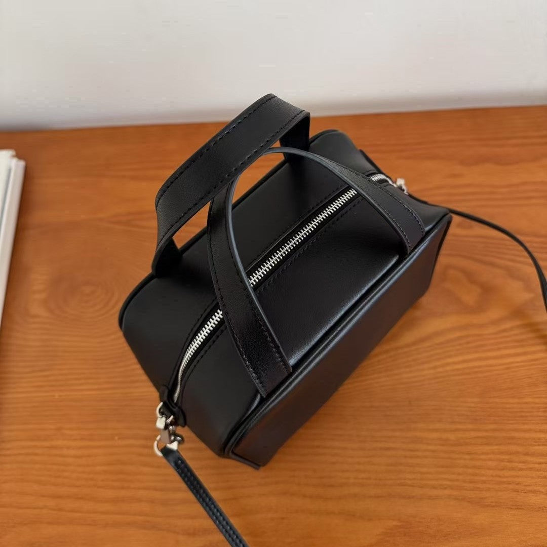 Women's Layer Cowhide Minimalist Fashion Tops Handbags