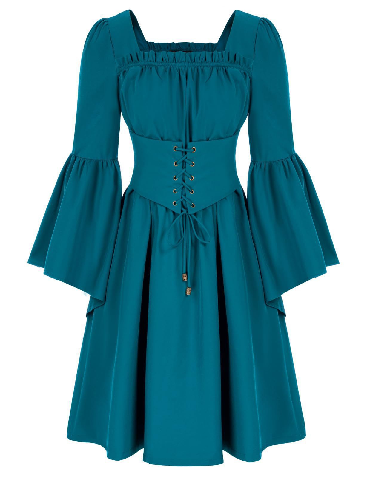 Women's Dress Flying Sleeves Elastic Back Large Swing Dresses