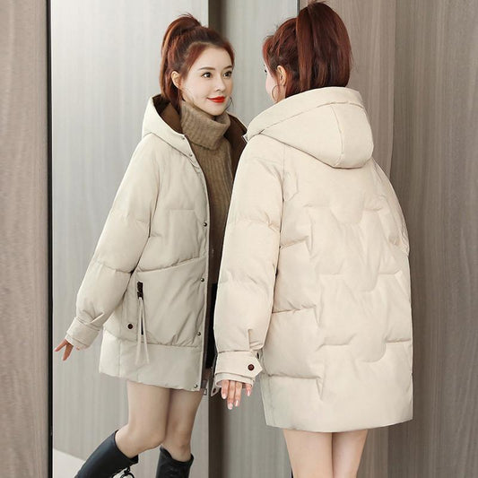 Women's Down Bread Mid-length Winter Korean Style Loose Coats