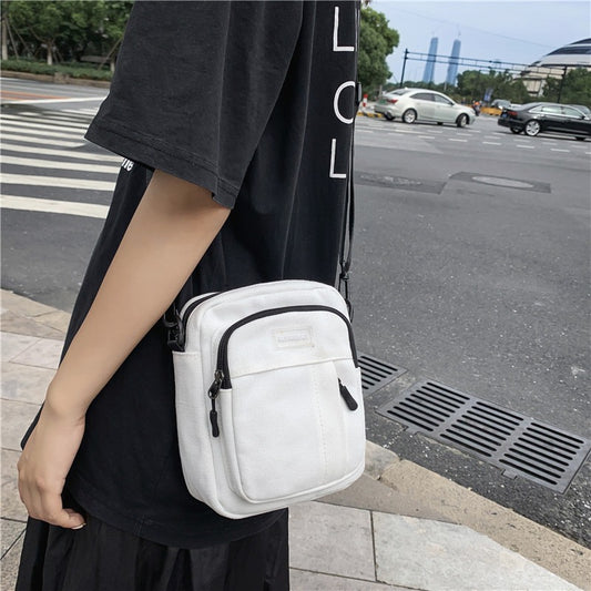 Men's Versatile Canvas Leisure Fashion Fashionable Men's Messenger Bags