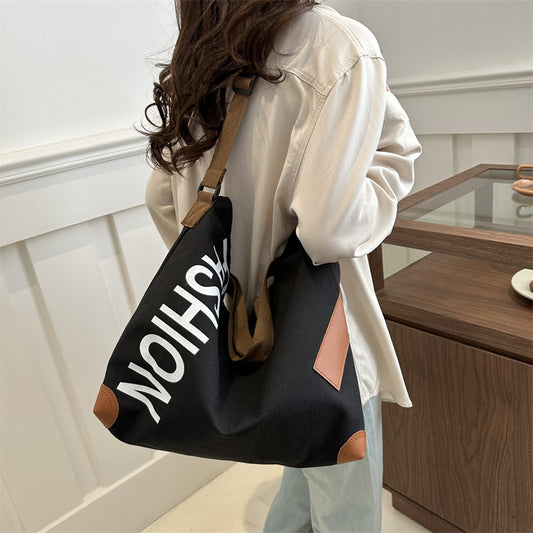 Women's Style Large Capacity Canvas Commuter Hand-held Crossbody Bags