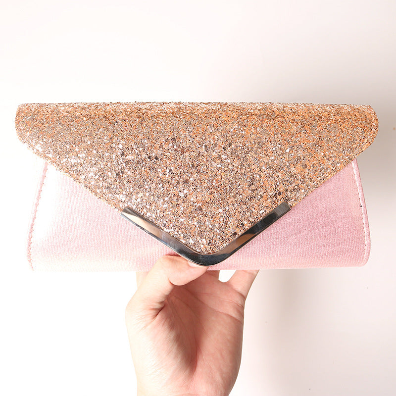 Graceful Trendy Clutch Fashionable Sequins Dinner Cosmetic Bags