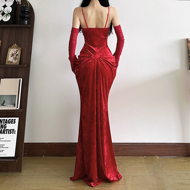 Women's Fit High Waist Fashion Strap Backless Dresses
