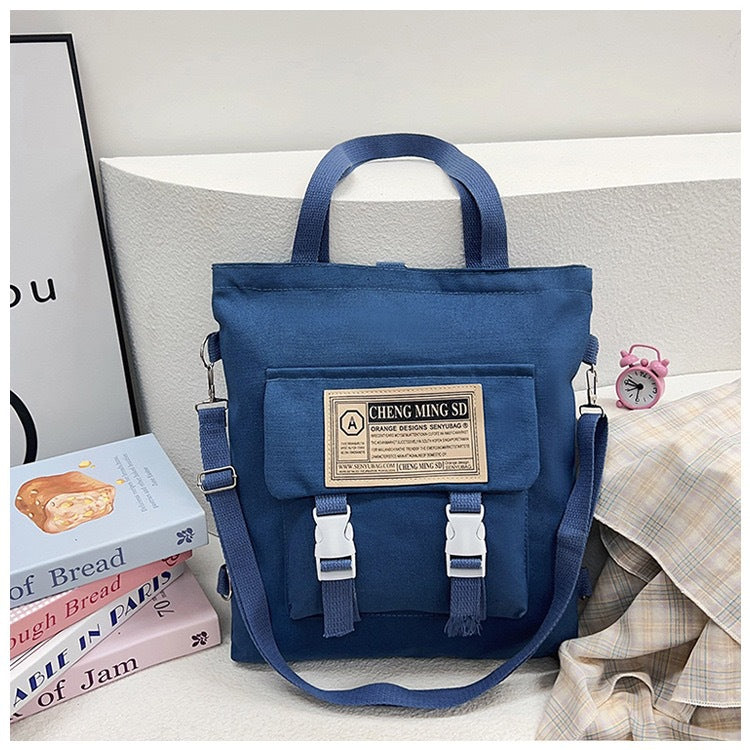 Capacity Multipurpose Canvas Female Junior High Bags