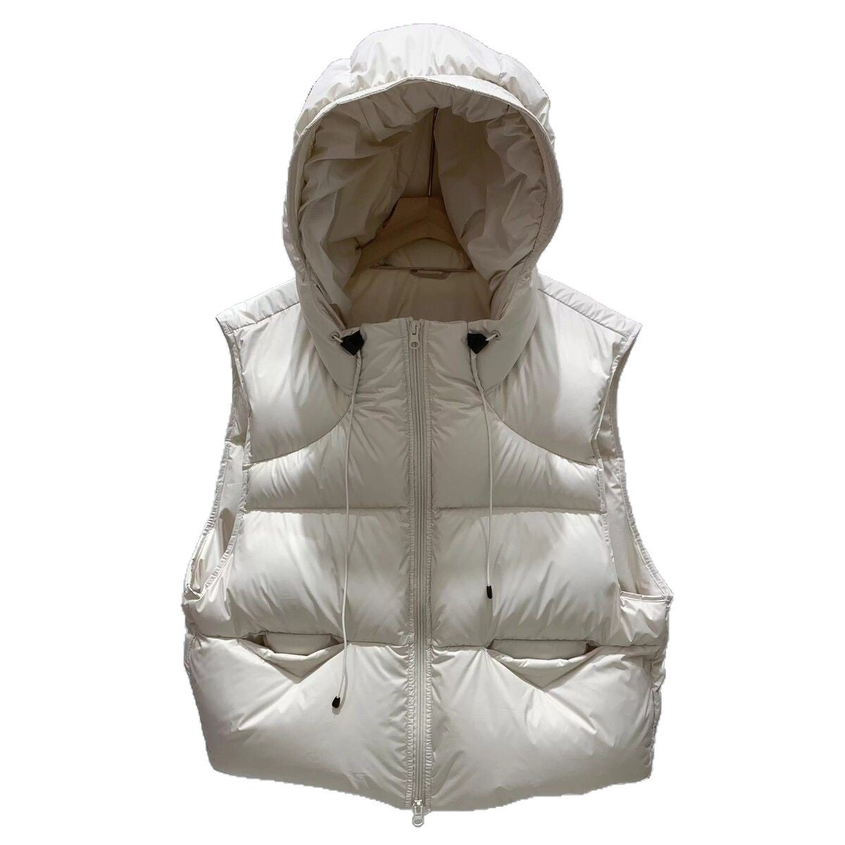 Women's Loose Puff Casual Temperament Wild White Vests