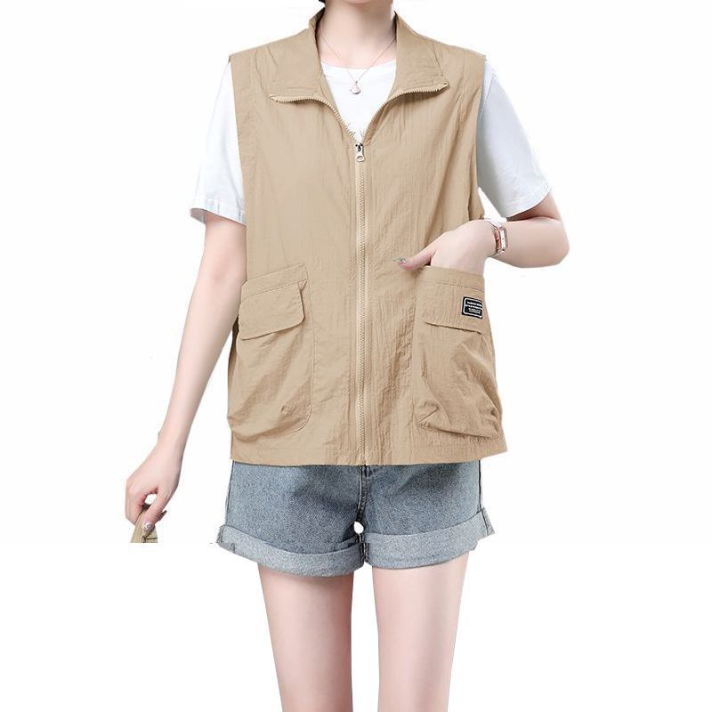 Extra Large Fat Mom Autumn Sleeveless Female Women's Vest
