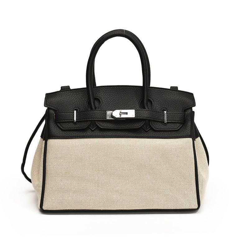 Women's Fashionable High-grade Platinum Kelly Summer Niche Tote Bags