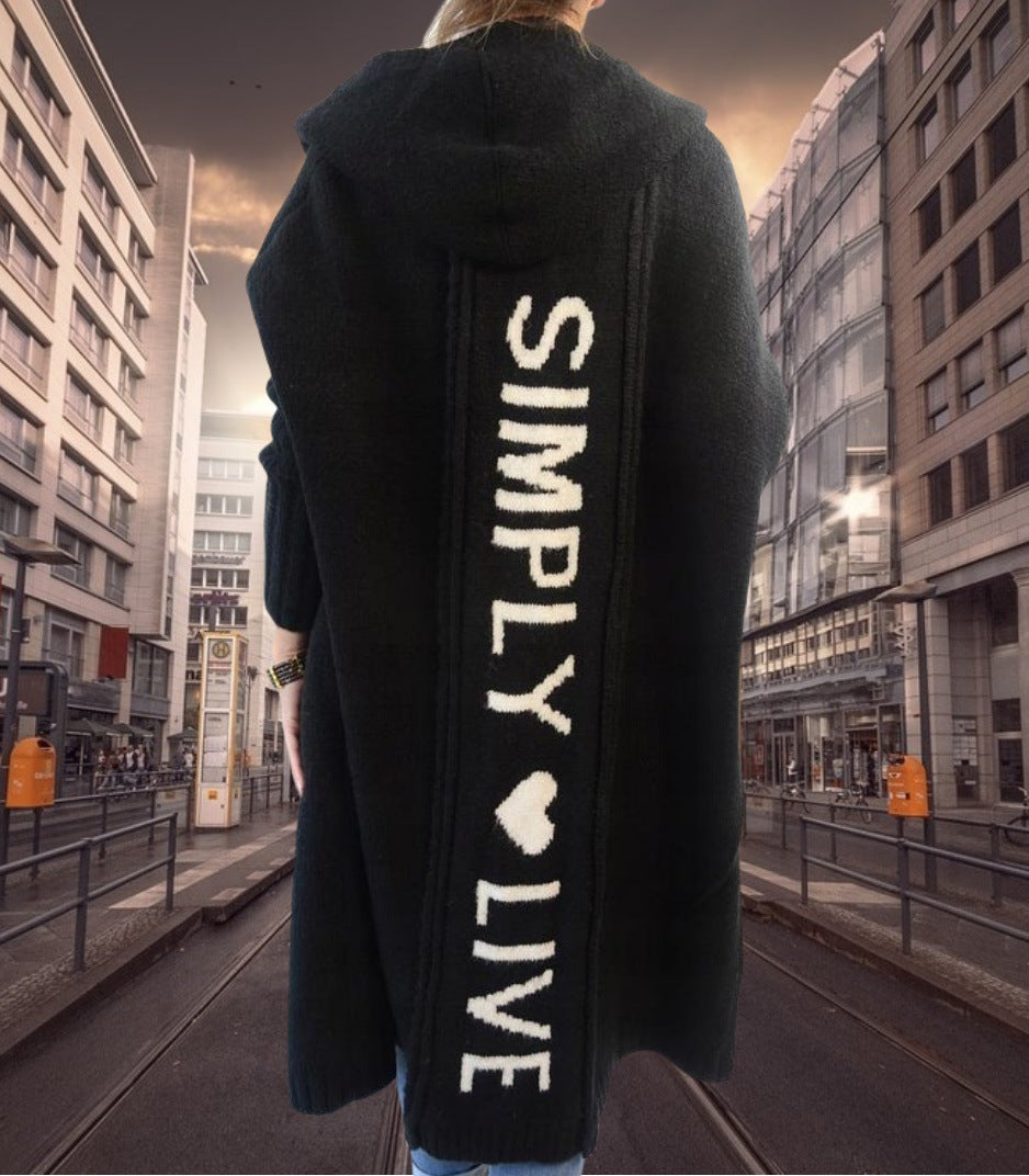 Women's Knitted Idle Style Loose Mid-length Knitwear